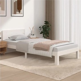 Giroletto Bianco İn Legno Massello Di Pino 90x200 Cm /