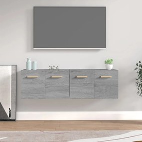 Mobili parete 2 pz grigio sonoma 60x36,5x35cm legno multistrato