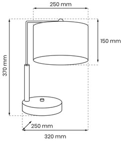 Lampada da tavolo LINO 1xE27/60W/230V