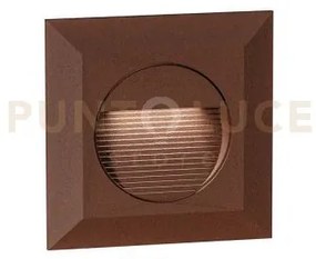 Ges2122c- segnapassi marrone a led in alluminio e vetro 3000k 100lm...