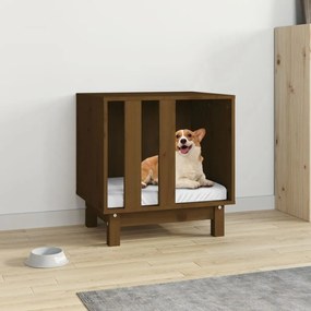 Casetta Per Cani Ambra 50x40x52 Cm İn Legno Massello Di Pino /