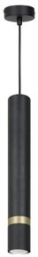 Lampadario a sospensione con filo JOKER 1xGU10/25W/230V nero/oro