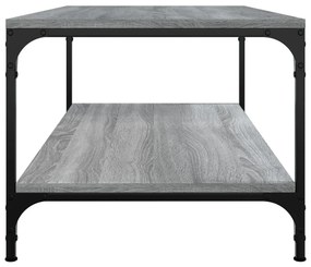Tavolino da Salotto Grigio Sonoma 80x50x40 cm Legno Multistrato