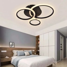 Lampadario a plafone LED dimmerabile LED/40W/230V nero + telecomando