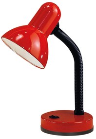 Lampada Da Tavolo Classico Basic Policarbonato Rosso 1 Luce E27