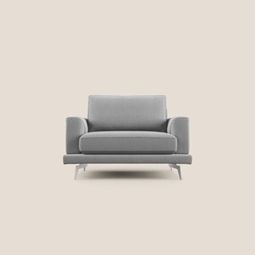 Dorian poltrona moderna in tessuto smacchiabile T05 grigio