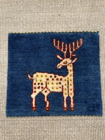 Gabbeh Tappeto persiano 40 x 40 Blu (Iran) Annodato A Mano