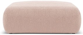 Sgabello in tessuto bouclé rosa Molino - Micadoni Home