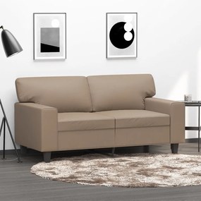 Divano A 2 Posti Cappuccino 140 Cm İn Similpelle /