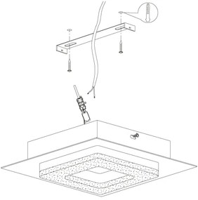 Eglo 99324 - Plafoniera LED FRADELO 4xLED/4W/230V
