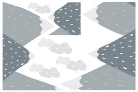 Adesivo murale Montagne giganti scandinave Dinka - Ambiance