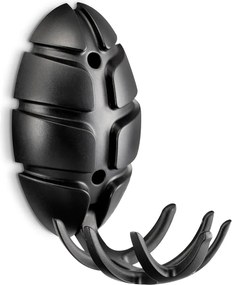 Gancio da parete nero in plastica Bug – Spinder Design