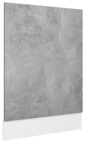 Pannello lavastoviglie grigio cemento 45x3x67 cm multistrato