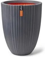 Vaso Urban Tube Elegante Basso 55x73 cm Grigio Scuro