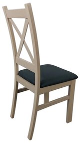 Sedia da pranzo NATE quercia sonoma/nero