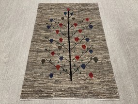 Gabbeh Tappeto 180x120 Grigio (Iran) Annodato A Mano