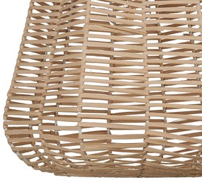 Lampadario rattan beige e naturale 128 cm RAMENA Beliani