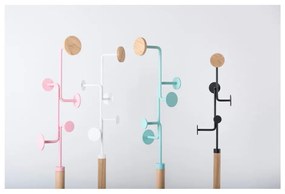 Portapacchi in legno massiccio di quercia con dettagli bianchi Hook - Gazzda