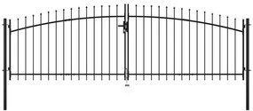 Cancello Doppio Con Punte A Lancia 400x175 Cm /