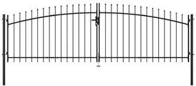 Cancello Doppio Con Punte A Lancia 400x175 Cm /
