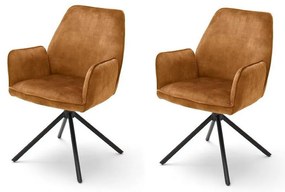 Set di 2 sedie da pranzo NEXORO, arancioni