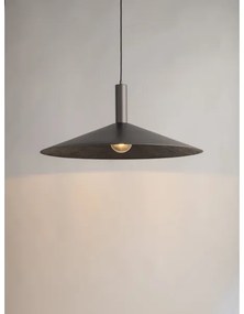 Lampadario a sospensione con filo CAPRI 1xE27/15W/230V diametro 50 cm antracite/grigio