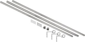 Mantovana estensibile in acciaio inox 168 - 305 cm Cappa - Umbra