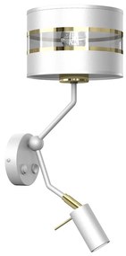 Lampada da parete ULTIMO 1xE27/40W/230V + 1xGU10/MR11/7W bianco
