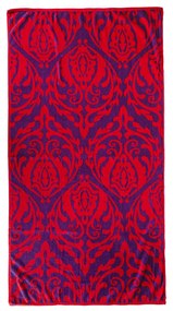 Telo mare 90x165 cm decoro rosso