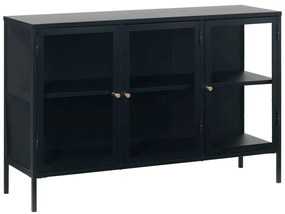 Vetrina in metallo nero 132x85 cm Carmel - Unique Furniture