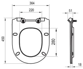 Ravak X01861 - Sedile per WC SoftClose VITA SLIM bianco