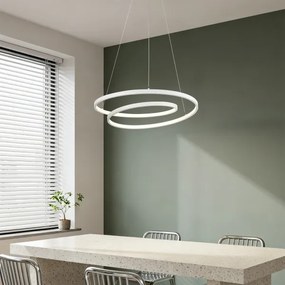 Brilagi-LED Lampadario dimmerabile su cavo TWISTER LED/48W/230V Ø 50 cm bianco + telecomando