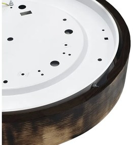 Brilagi - Plafoniera LED CARVALHO SMOKEY LED/36W/230V, finitura in rovere, diam. 47,5 cm
