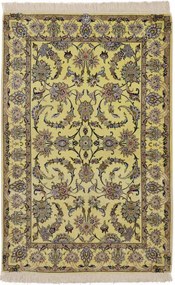 Kashan Tappeto persiano 120 x 80 Giallo (Iran) Annodato A Mano
