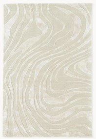 Tappeto a pelo corto fatto a mano con motivo in rilievo Winola