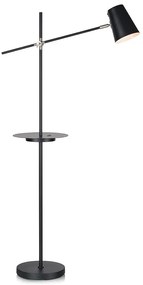 Lampada a stelo nera con vano portaoggetti Linear - Markslöjd