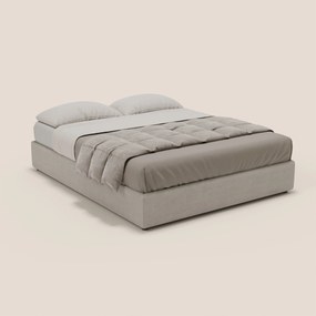 Ina sommier con ampio contenitore in microfibra smacchiabile ed impermeabile T11 grigio chiaro