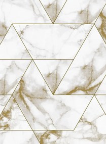 KEK Amsterdam Carta da parati Marble Mosaic - Gold