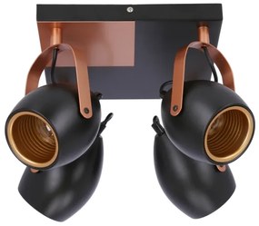 Faretto ANICA 4xE14/40W/230V nero/rame