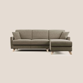 Edgar divano letto angolare in tessuto felis impermeabile T03 marrone