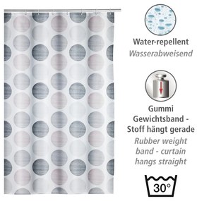 Tenda da doccia 180x200 cm Pastel Dots - Wenko