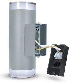 Brilagi - Applique da esterno MATERA 2xGU10/30W/230V grigio IP54