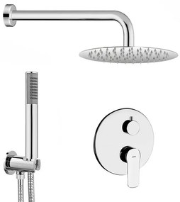 Set doccia incasso completo con soffione 20 inox e kit doccia  Punta+