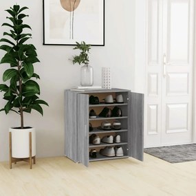 Scarpiera Grigio Sonoma 60x35x70 Cm İn Legno Multistrato /