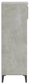 Scarpiera Grigio Cemento 40x36x105 cm in Legno Multistrato
