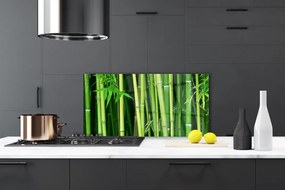 Pannello cucina paraschizzi Foresta di bambù Natura di bambù 100x50 cm