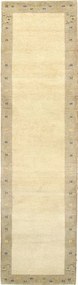 Gabbeh Tappeto 310x80 Beige (Indian) Annodato A Mano