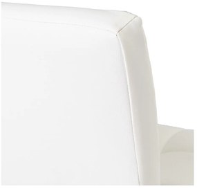 Sgabelli da bar bianchi ad altezza regolabile in similpelle in set di 2 (altezza seduta 93 cm) - Casa Selección