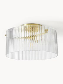 Lampada da soffitto in vetro scanalato Emmi