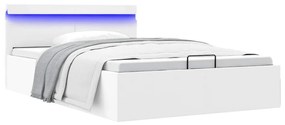 Giroletto Contenitore Idraulico Led Bianco Similpelle 140x200cm /